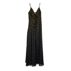 ✨ Aqua Black & Gold Maxi Dress ✨